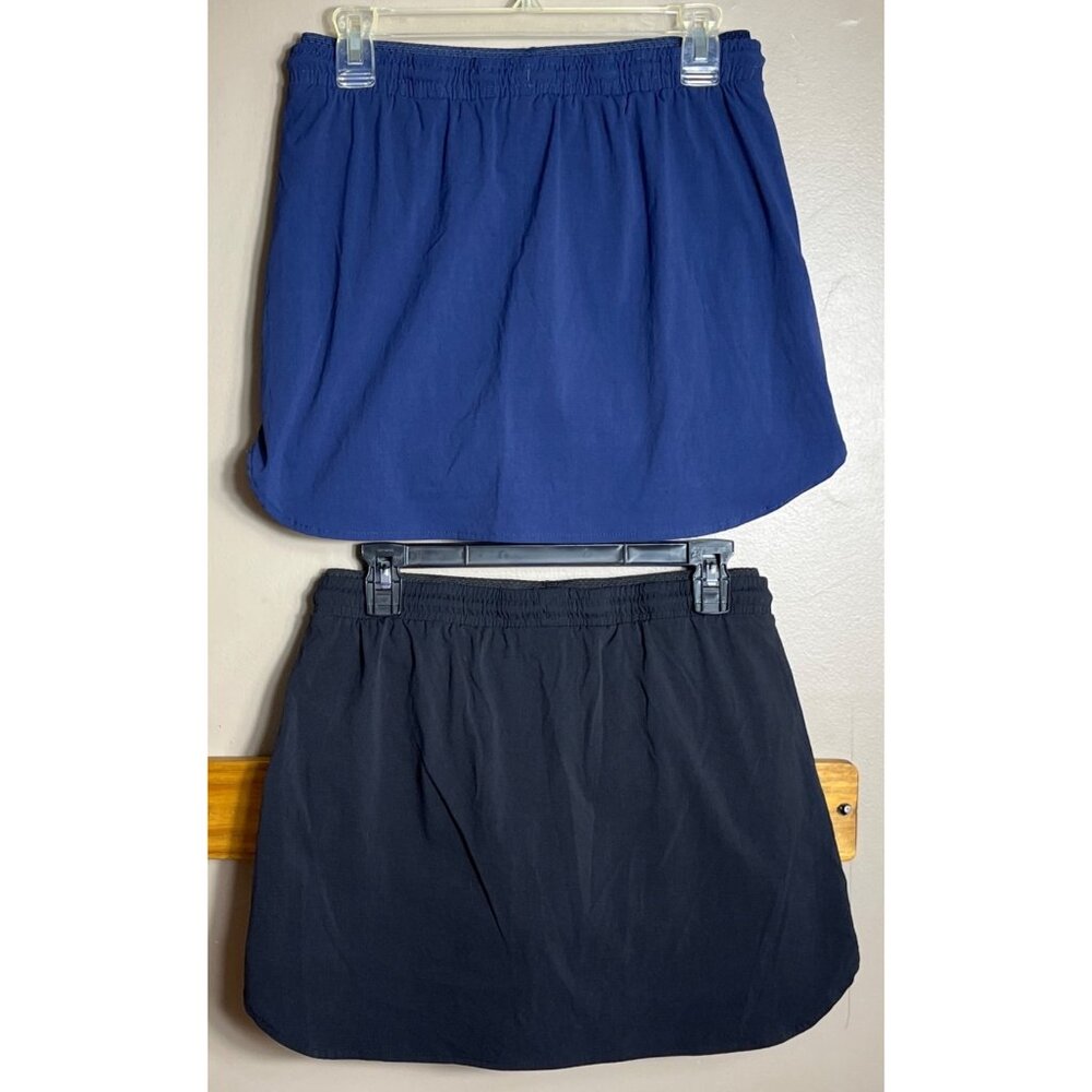 Skorts Bundle 2 Woven Trek Performance Athleisure Black Navy Sportswear Women M - Picture 3 of 12